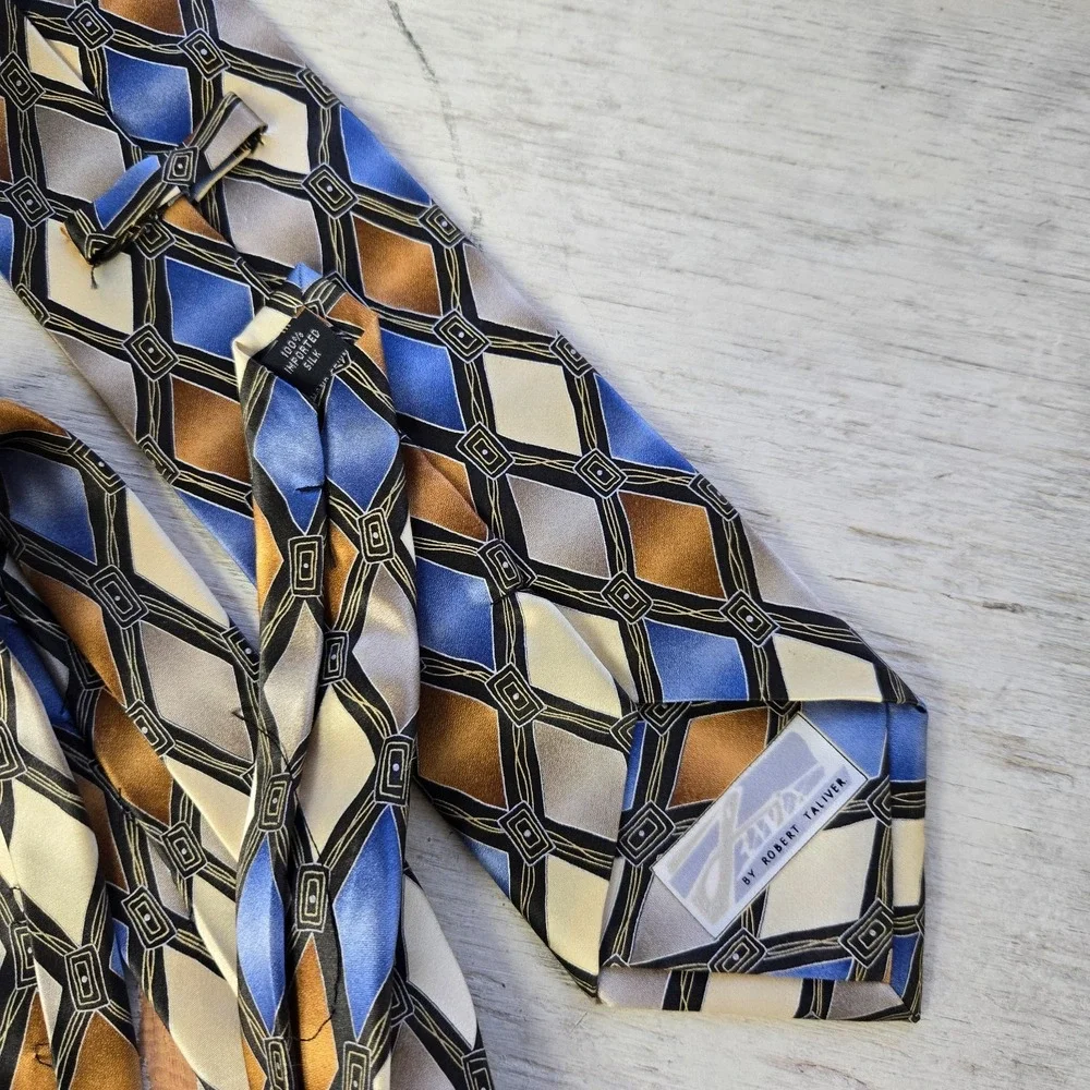Vintage Robert Taliver Silk Imported Tie 59